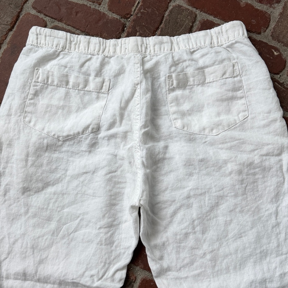 Saks Fifth Avenue White Linen Pants - Picture 5 of 5